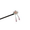 3 Pcs Wooden Vintage Flower Tassel Hair Sticks Handmade Chinese Style Hair Chopsticks Hairpins Elegant Hair Accessories for Women Girls