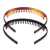 Suoirblss 8PCS Plastic Tooth Hair Comb Headband Hard Headbands Ribbon Hairband Women Men Hair Accessory (style01)