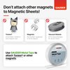 GAUDER Magnetic Sheets with Adhesive Backing (8” x 10”) | Black Magnetic Sheets | Adhesive Magnetic Sheets (3 Pieces)