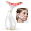 Ms.W Red Light Neck Face Massager,Portable Facial Massager for Skin Care,Electric Face Massage Kit with 45 ±5℃ Heat & 3 Massage Modes