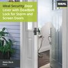 Ideal Security Storm Door Handle Set with Lock, Matte Black (4 Piece Set)