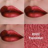 FOCALLURE Metallic Liquid Lipstick,Non Stick Cup Lip Gloss,High Impact Lip Color with Transfer-proof Wear,Long Lasting & Waterproof Lipstick Makeup for Women,RD02 Painkiller