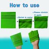 NOPIGO Korean Asian Exfoliating Bath Washcloth Mitt for Remove Dead Skin.Exfoliating Body Scrubber.Exfoliating Gloves for Body Scrub (green8)