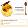 4 PCS Bee Lip Balm Honey Pot, Honey Lip Mask Vitamin E & Moisturizing Propolis Sleeping Lip Mask Prevention Dry and Cracked Lip Scrubs Exfoliator (2 honey)
