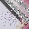Canvalite 1820Pcs Rhinestones Nail Gems, 12 Styles 3D Glass Crystals Charms Shiny Multi Shape Flatback Nail Rhinestones for Nail Art with Picker and Tweezers for DIY Nail Art