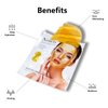 OAKSII 24K Gold Bio Collagen Face Mask, Hydrating Bio Collagen Mask Overnight Collagen Mask Hydrating Collagen Real Deep Mask Skin (34g x4ea)