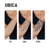 UBICA Tattoo, Semi-permanent Tattoos, 2 Sheets Fake Tattoo, Realistic Tattoos Non-Reflective, Waterproof For 1-2 Weeks, Cat's Double Life Tattoo Stickers 3.8X4.4in