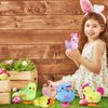 Max Fun 12Pcs Easter Wind Up Toys Easter Basket Stuffers Chicks Bunny Assortments for Easter Party Favors Easter Egg Hunt Treasure Chests Goody Bag Filler