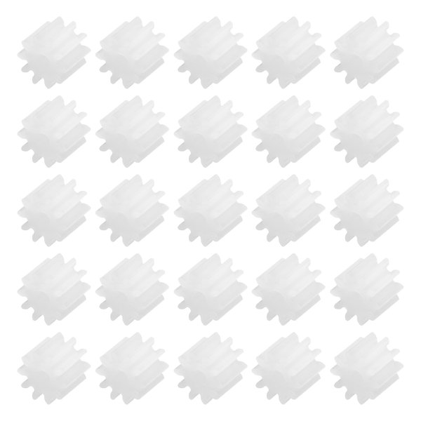 MECCANIXITY 40Pcs Plastic Gears 10 Teeth Plastic Shaft Gears Model 102AA Reduction Gear for RC Car Model DIY Robot,White Module 0.5