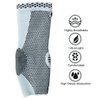 NeoTech Care Ankle Support Brace with Rayon Fabric Made from Bamboo, Gray (Size L, 1 Pair)
