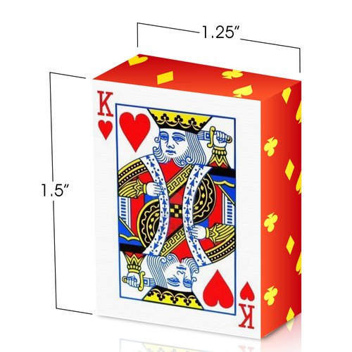 Gamie Mini Playing Cards - Pack of 20 Decks - Poker Cards - Miniature 1.5 Inch Card Set - Small Casino Game Cards for Kids, and Adults - Great Novelty Gift, Party Favor for Boys and Girls