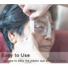Vandorla Eye Shield, 2 Pcs Plastic Eye Shield Eye Patch for Eye Surgery Covering Breathable After Surgery Eye Protection with 1 Roll Tape & 2 Elastic Rope, Clear