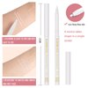 6Pcs White Eyeliner Pencils Professional Use as Highlighter,Lip Line Pen Long-lasting Nice Color Eye Brow Gel Pen Makeup Brow Tint Pencils Beauty Makeup Tools