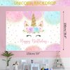 Unicorn Birthday Party Decorations Girls, 158PCS Unicorn Party Supplies Including Backdrop, Tabblecloth, Balloon Arch/Garland Kit, Banner