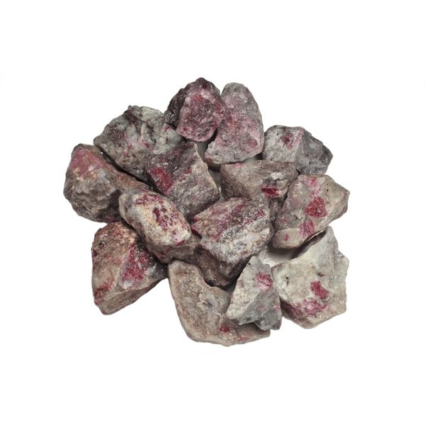 Hypnotic Gems Materials: 1 lb Ruby in Quartz Stones from Asia - Rough Bulk Raw Natural Crystals for Cabbing, Tumbling, Lapidary, Polishing, Wire Wrapping, Wicca & Reiki Crystal Healing