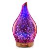 Porseme Essential Oil Diffuser 3D Firework Glass Aromatherapy Ultrasonic Humidifier Rose Gold, Auto Shut-Off, Timer Setting, BPA Free, Aroma Decoration for Home, Office, Gym, Spa, Premium Gift 100ml