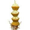 Bonka Bird Toys 1931N Natural Three Cake Parrot Chew Shred Forage Cage Toy, Conure, Amazon, Pionus, and Similar