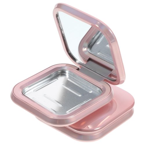 KALLORY Makeup Pallette 2pcs Magnetic Eyeshadow Makeup Empty Eyeshadow Containers Box Refillable Eye Shadow Lipstick Palettes with Mirror for DIY Cosmetic Foundation Blush Rose Gold Makeup Eyeshadow