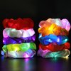 10PCS LED Hair Scrunchies with Light Modes for Girls, Premium Elastic Bands with Gift Bag - Glowing Hair Rings, Great Holiday Headwear