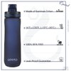 Opard Peak Water Bottle 20 Oz BPA Free Tritan Plastic Leak Proof Flip Top for School Kids Sports Gym Yoga Camping (Blue)