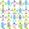 Eerrhhaq 20 Pcs Funny Sensory Fidget Toys,Transformable Chain Robot Finger Toy,Stress Relief Fingertip Gyro Toys for Party Favors,Gifts,Classroom Supplies Prizes