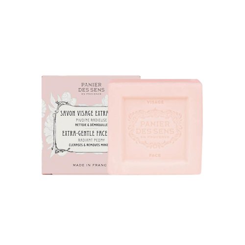 Panier des Sens - Face Soap Bar - with Cornflower + Rose + Shea Butter - Hydrating Face Wash, Makeup Remover - Skin Care Products Made in France - Gentle Face Cleanser 98% Natural Ingredients - 3.5 oz