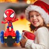 TOYLEMSAN Dancing Robot Spider Toys Interactive Musical Super Hero Car Toy Flashing Lights Intelligent Interactive Educational Robot for Chirldent Day Birthday Gift Boys Girls Age 3 4 5 6 7 8 (Red)