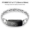 TRUMiRR Compatible Inspire/Inspire HR/Inspire 2/Inspire 3 Band Women, Solid Stainless Steel Watchband Jewelry Strap Feminine Cuff Bracelet for Fitbit Inspire 3 / Inspire 2 / Inspire HR Smart Watch