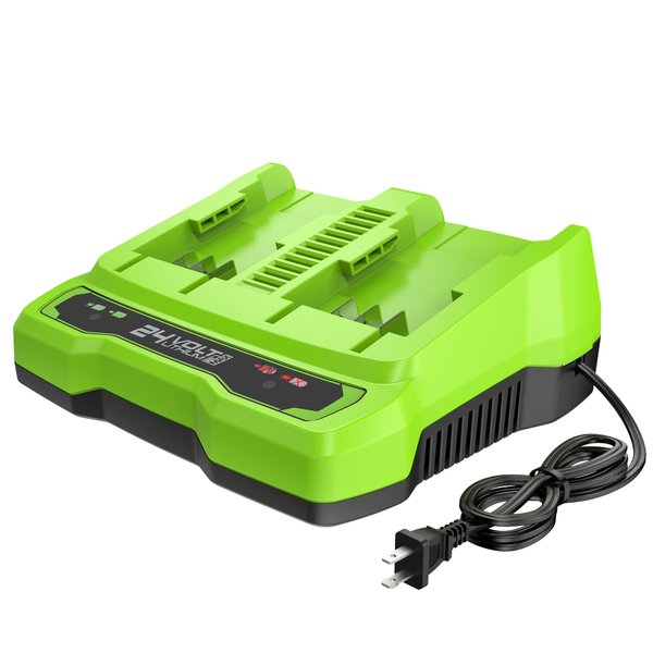 Greenworks 24V Dual Port Battery Charger (Genuine Greenworks Charger)