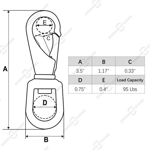 SHONAN Stainless Steel Flag Clips for Flagpole Rope- 4 Pack 3.5 Inch Swivel Snap Hook Flag Pole Clips, Diving Clips Spring Hooks for Dog leashes, Keychains, Boat Ropes, Bird Feeders