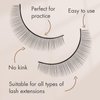 Embagol 100 Pairs Practice Lashes Kit for Eyelash Extensions Training Strips Training Lashes for Lash Mannequin Head Lash Extension Supplies Beginner Friendly