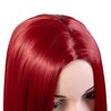 Onedor 30 Inches Long Straight Light Purple Synthetic Hair Women Full Head Cosplay Wig with Wig Cap (TF2403A - Light Purple)
