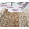 REECHO Hair Extensions, Blonde Clip in Hair Extensions 24" Thick Long Loose Waves hair extensions HE002 Invisible Lace Weft Natural Soft Hairpieces for Women – Platinum Blonde