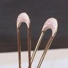 LELEVTXP 2 Pcs Metal U Shape Hair Pin Women Retro Hair Pin Metal French Style Hairpins Simple Hair Stick for Women Girls Hair Diy Accessory