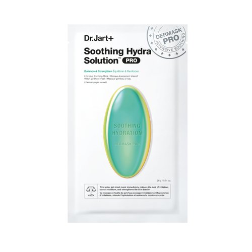 Dr.Jart+ Dermask™ Soothing Hydra Solution™ Face Mask for Visibly Irritated Skin | Sheet Mask | Korean Skin Care, 0.92 Ounce