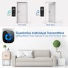 Wireless Doorbell for Home, Waterproof Door Chime Kit Operating at 1300-ft 58 Adjustable Melodies & 5 Volume Levels -PHYSEN Door Bell Wireless with LED Strobe, 2 Push Buttons + 4 Plug in Receivers