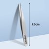 Velodios Pointed Tweezers for Women, Professional Precision Tweezers, Best Tweezers for Eyebrow, Facial Hair,Chin Hair and Ingrown Hair Removal, Premium Stainless Steel Pointed Tip Tweezers