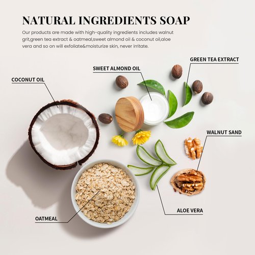 Rinse & Robust Mens Soap Bar Set 6Pcs Natural Handmade Cleansing Bar Soap Set Moisturizing&Exfoliating Scrub Soap Gift for Men All Skin Type| 6 Different Scents |3.5 oz of 6 Bars