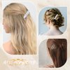 WHAVEL Hair Clips, 4Pcs Rhinestone Hair Pins for Women, Silver Bridal Barrettes, Wedding Hair Accessories for Bride Bridesmaid