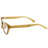 Aloha Eyewear Zen Valley Cateye Reading Glasses with Woodgrain Temples for Women (Tortoise & Tan +2.50)