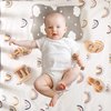 Wooden Baby Toys Wooden Rattle 4PC Handmade Natural Organic Preschool Baby Grasping Toy