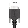 xiwai 3m USB 3.0 A Type Cable Male to Micro USB 3.0 B Male with Mount Panel Screws for Hard Disk Mobile Phone (3.0m)