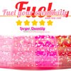 qiipii Light Pink Red Jelly Resin Rhinestones Bulk 3mm 4mm 5mm Flatback Hot Pink Stones for Crafting Colorful AB Non-Hotfix Rose Pink Resin Gems Diamonds for Crafts DIY Tumblers Nails Eyes Face Makeup