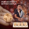 Date Night Dice Couples Gift Ideas, Birthday's Day Gifts for Him, Funny Dice Games for Boyfriend, Gilfriend, Husband, Wife, Men, Romantic Wooden Decision Dice for Her