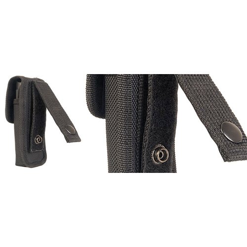 Ballistic Nylon Flashlight Holster, Black