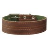 Genuine Leather Dog Collar, Padded, Brown 1.75" Wide. Fits 23"-27" neck size Great Dane Newfoundland