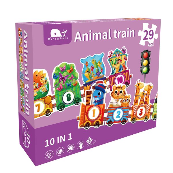 MINIWHALE Puzzle for Kids, Floor Puzzle for Age 3+ Boys Girls, Raising Children Recognition Promotes Hand Eye Coordinatio(29 Pcs)