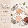 PÜR Beauty 4-in-1 Pressed Mineral Makeup SPF 15 Powder Foundation with Concealer & Finishing Powder- Medium to Full Coverage Foundation- Mineral-Based Powder- Cruelty-Free & Vegan Friendly, Cocoa