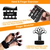 ALMAH Hand Grip Strengthener kit(5 Pack),Grip Strength Trainer,Forearm Workout Trainer Adjustable Grip Exercises,Finger Grip Strengthener,Finger Stretcher,Grip Ring & Stress Relief Ball with Carry Bag