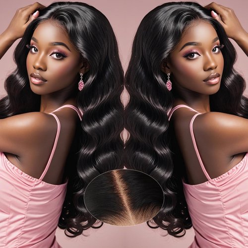 Monaluxe 13x6 Body Wave Lace Front Wigs Human Hair Glueless Wigs Human Hair Pre Plucked Bleached Knots HD Transparent Lace Frontal Human Hair Wigs with Baby Hair for Women 200 Density 20 Inch
